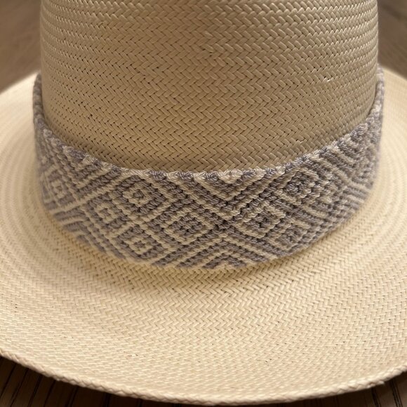 Eclectic Array "Falcon" fedora panama style hat - Picture 3 of 9